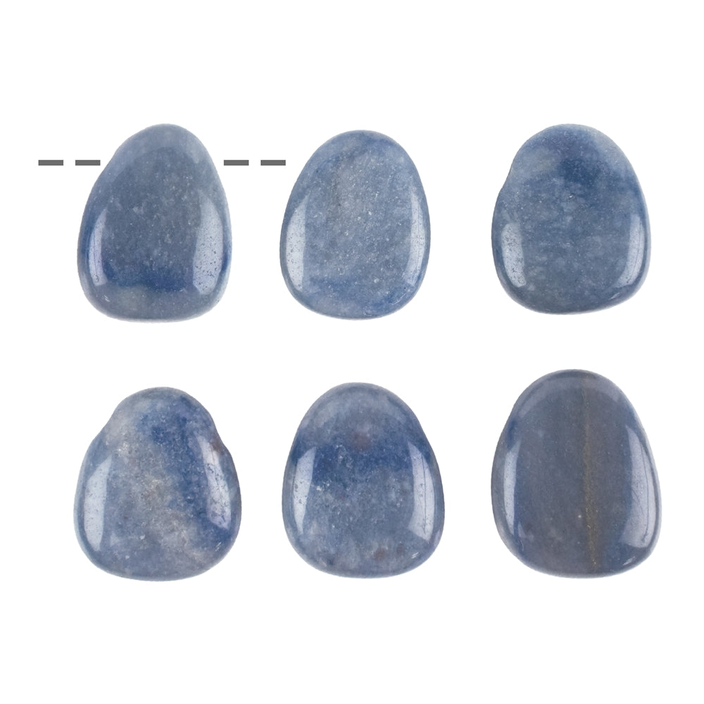 Trommelstein Blauquarz gebohrt
