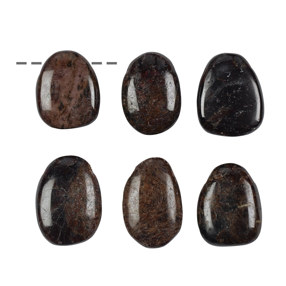 Trommelstein Granat (Almandin) gebohrt - MeinSchmuckShop