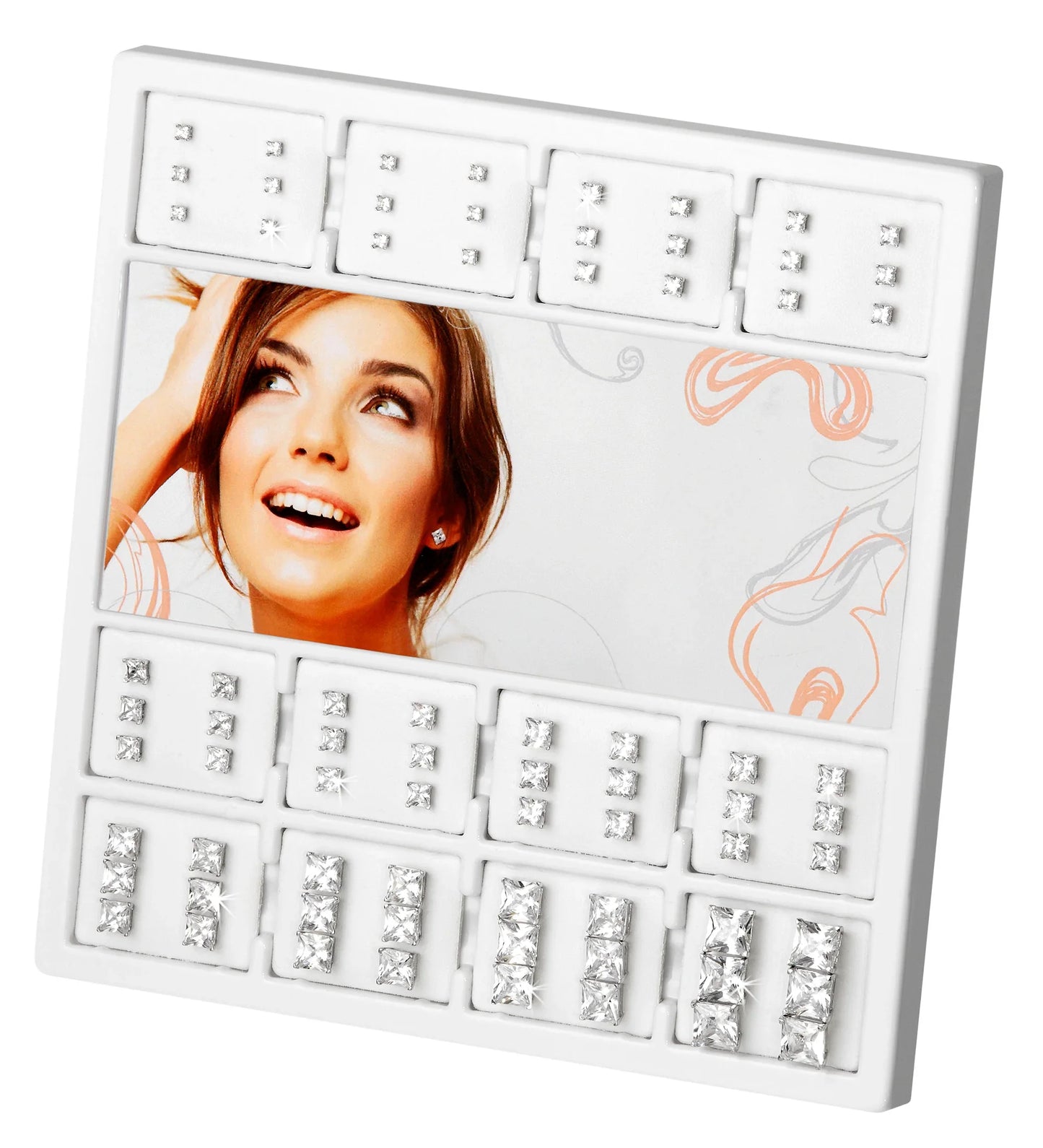 Display mit 36 Paar Ohrstecker Zirkonia - 925/000 - MeinSchmuckShop