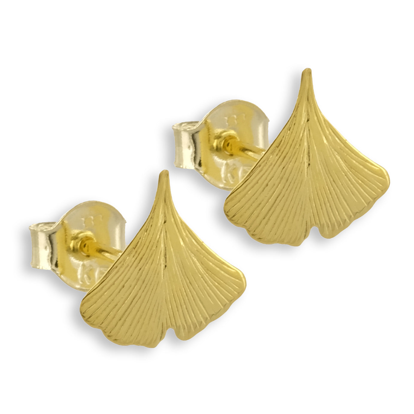 Ohrstecker Ginkgoblatt Echt Gold 333/000 - MeinSchmuckShop
