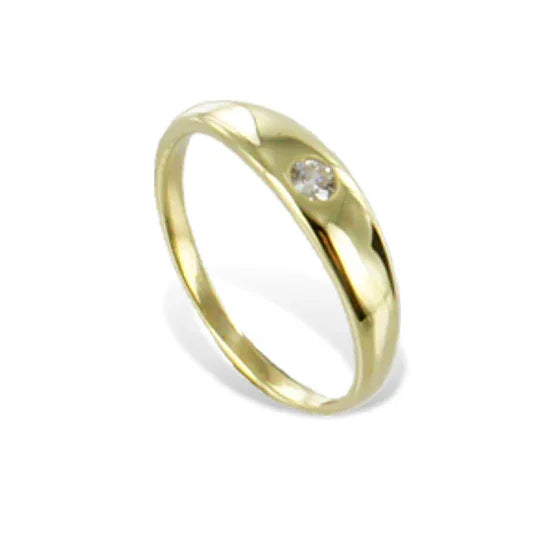 Anhänger Taufring mit Zirkonia Gold 333/000 - MeinSchmuckShop