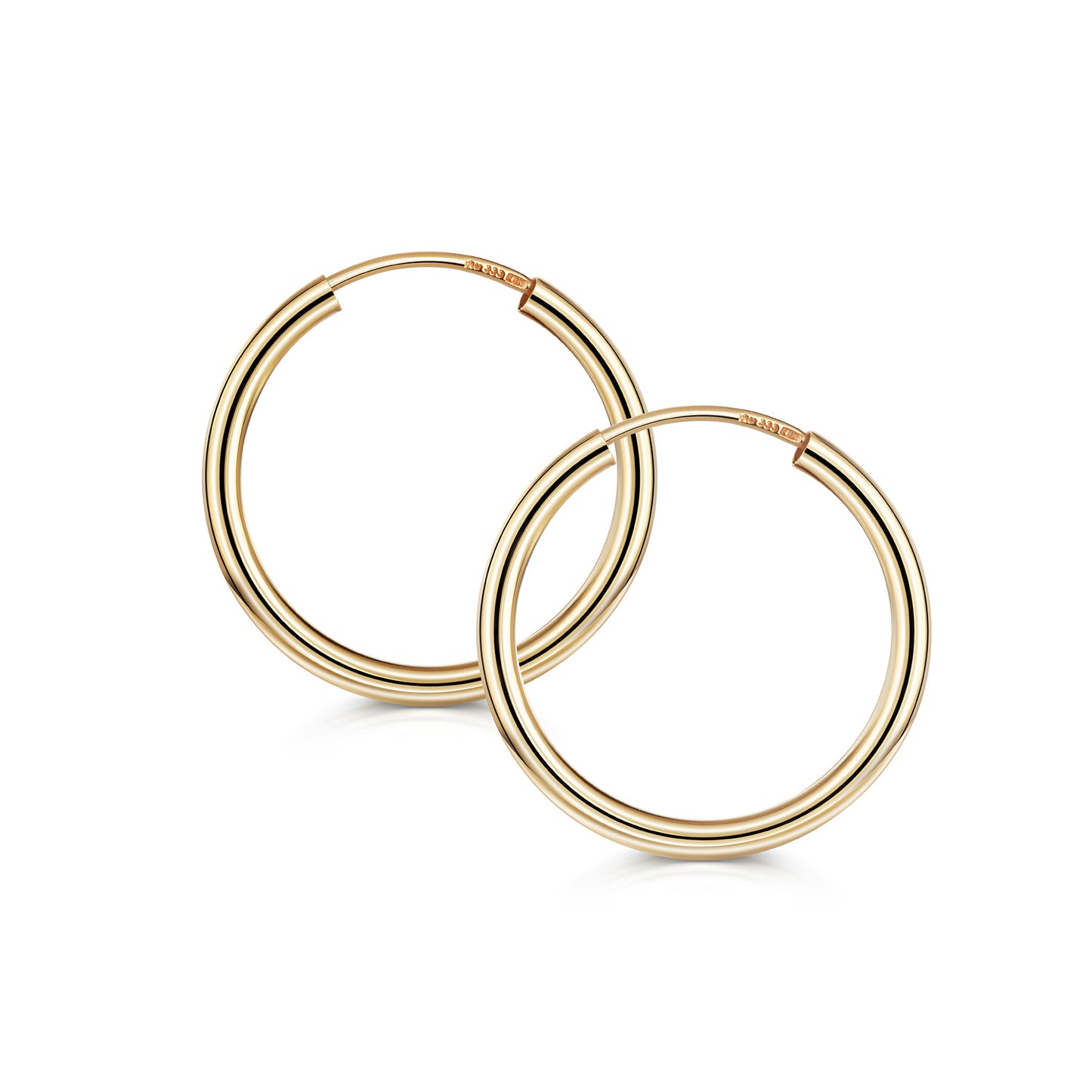 Creolen 15 mm - Gold 333/000 - MeinSchmuckShop