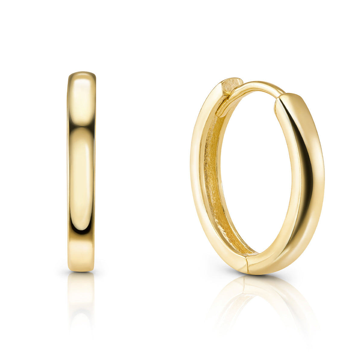 Klappcreolen 14mm - Gold 333/000 - MeinSchmuckShop