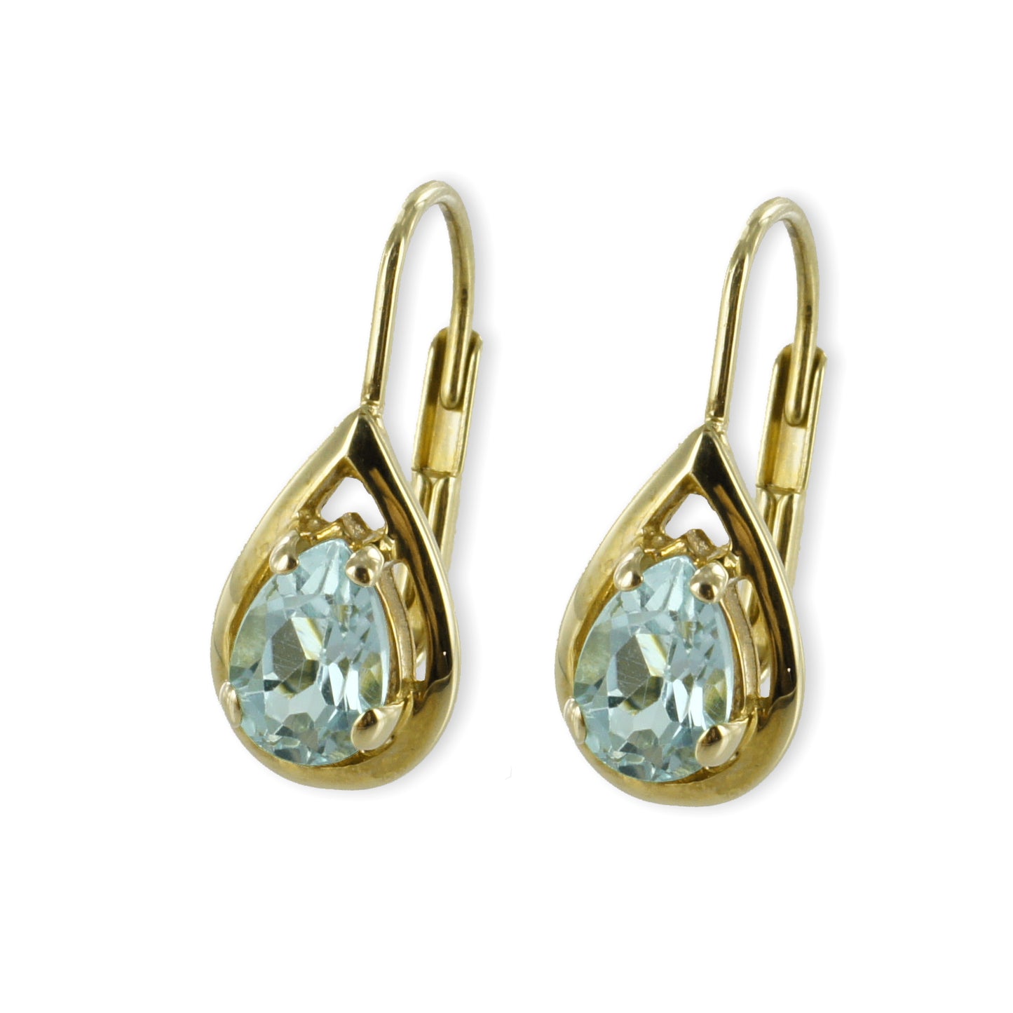 Ohrhänger mit Blautopas - Gold 333/000 - MeinSchmuckShop