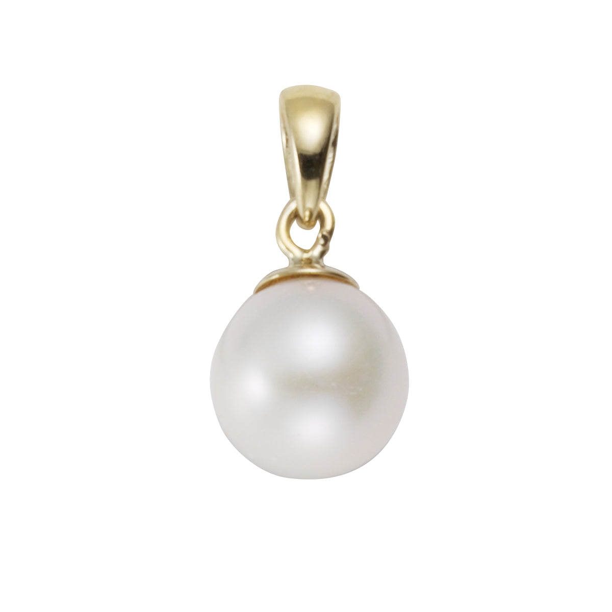 Anhänger aus 585/- Gold mit Süßwasserzuchtperle, Ø 7–7,5 mm - MeinSchmuckShop