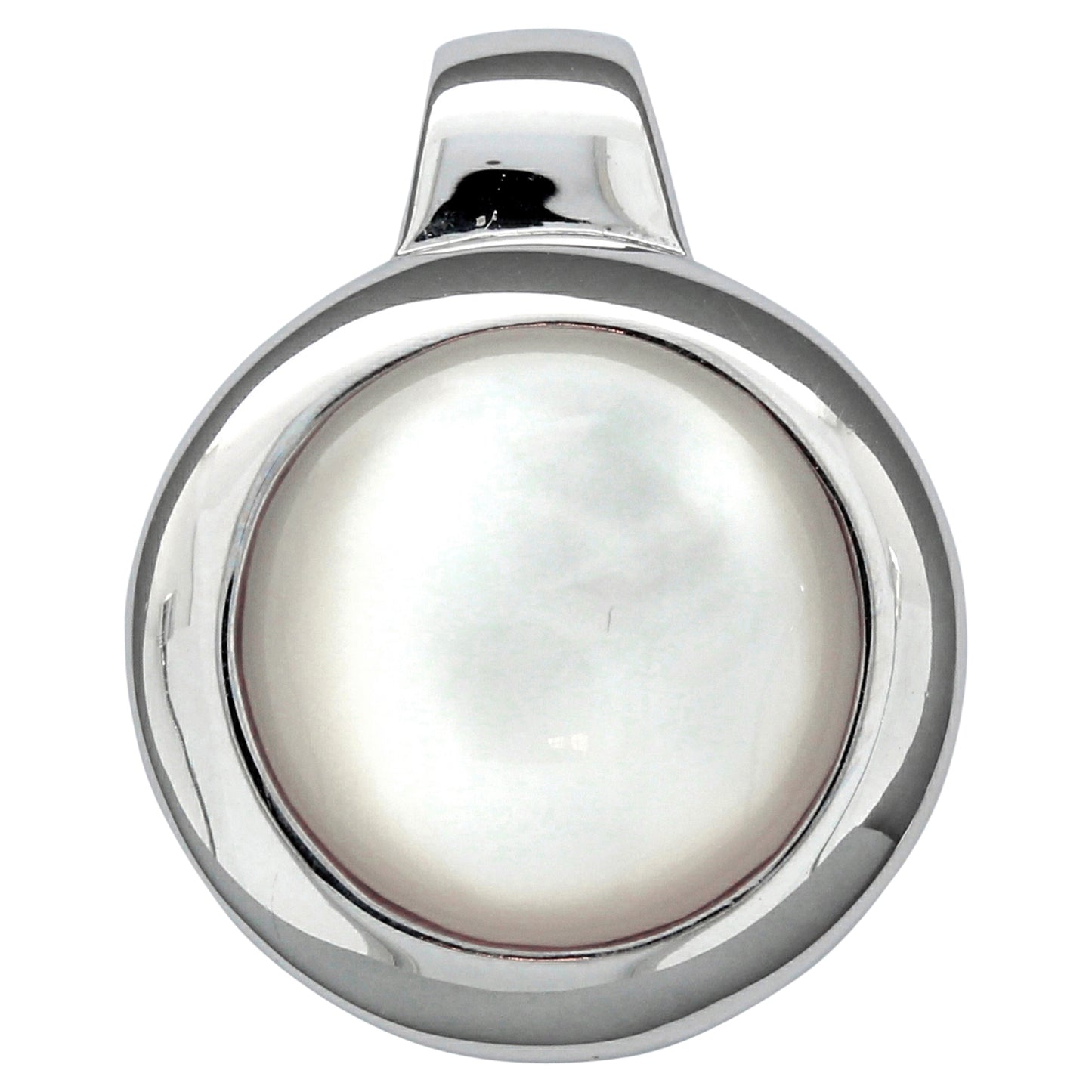 925/- Sterling Silber rhodiniert Perlmutt