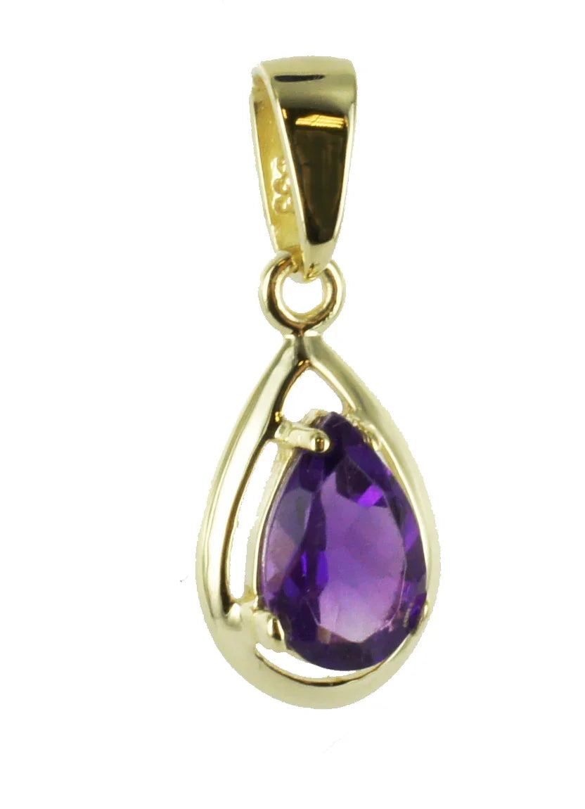 Anhänger mit Amethyst - Gold 333/000 - MeinSchmuckShop