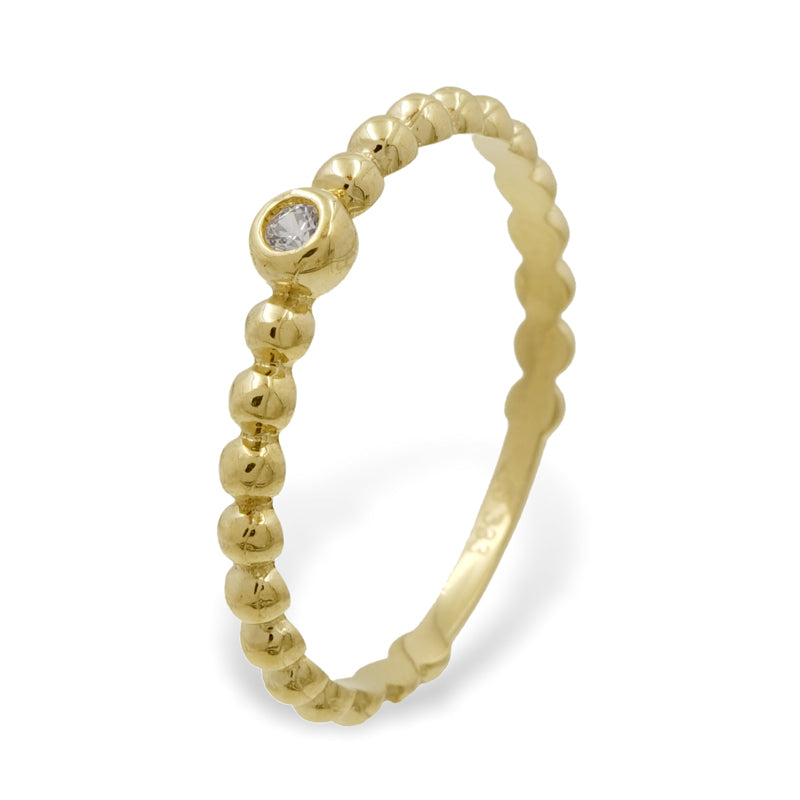 Damenring mit Zirkonia Gold 333/000 - MeinSchmuckShop