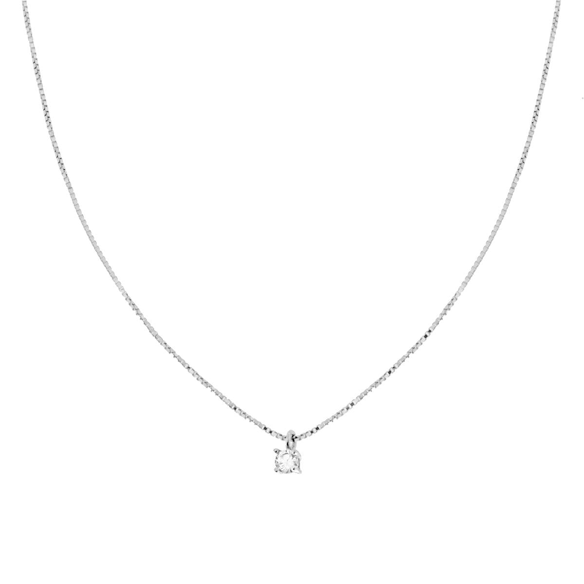 Venezianerkette diamantiert mit Lichtpunkt Ø 3 mm aus 925er Silber, galvanisch rhodiniert - MeinSchmuckShop