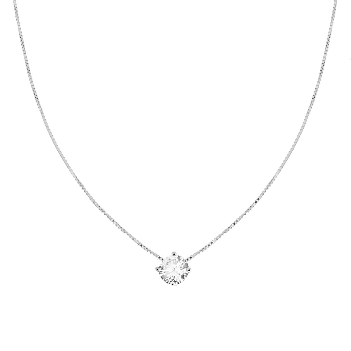Venezianische Diamantierte Kette mit Punto Luce 6 mm, aus 925er Silber, rhodiniert. - MeinSchmuckShop