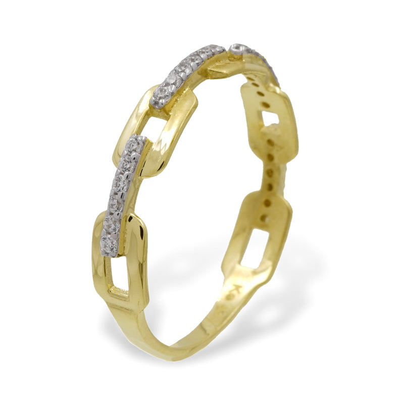 Damenring mit 24 Zirkonia Gold 333/000 - MeinSchmuckShop