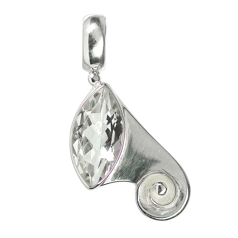 Anhänger Spiral-Dekor, Topas facettiert, ca. 3,6cm - MeinSchmuckShop