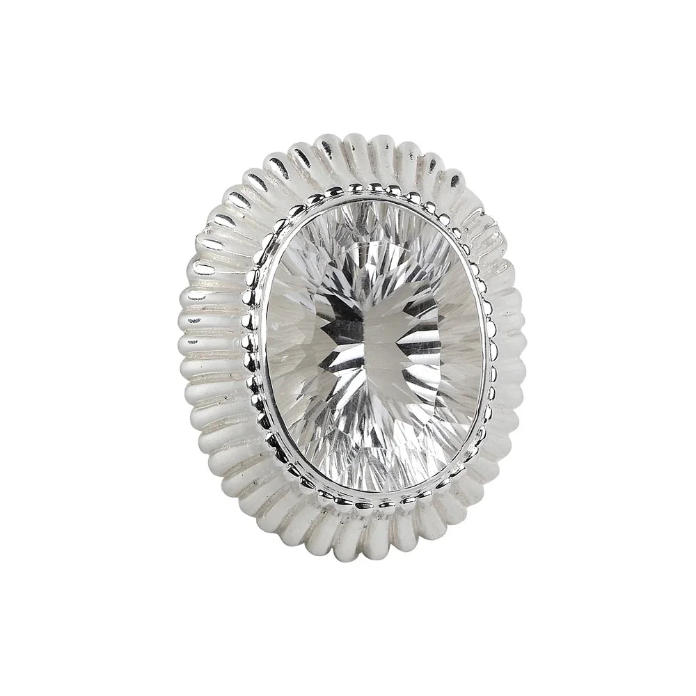 Anhänger Bergkristall facettiert, 3,7cm - MeinSchmuckShop