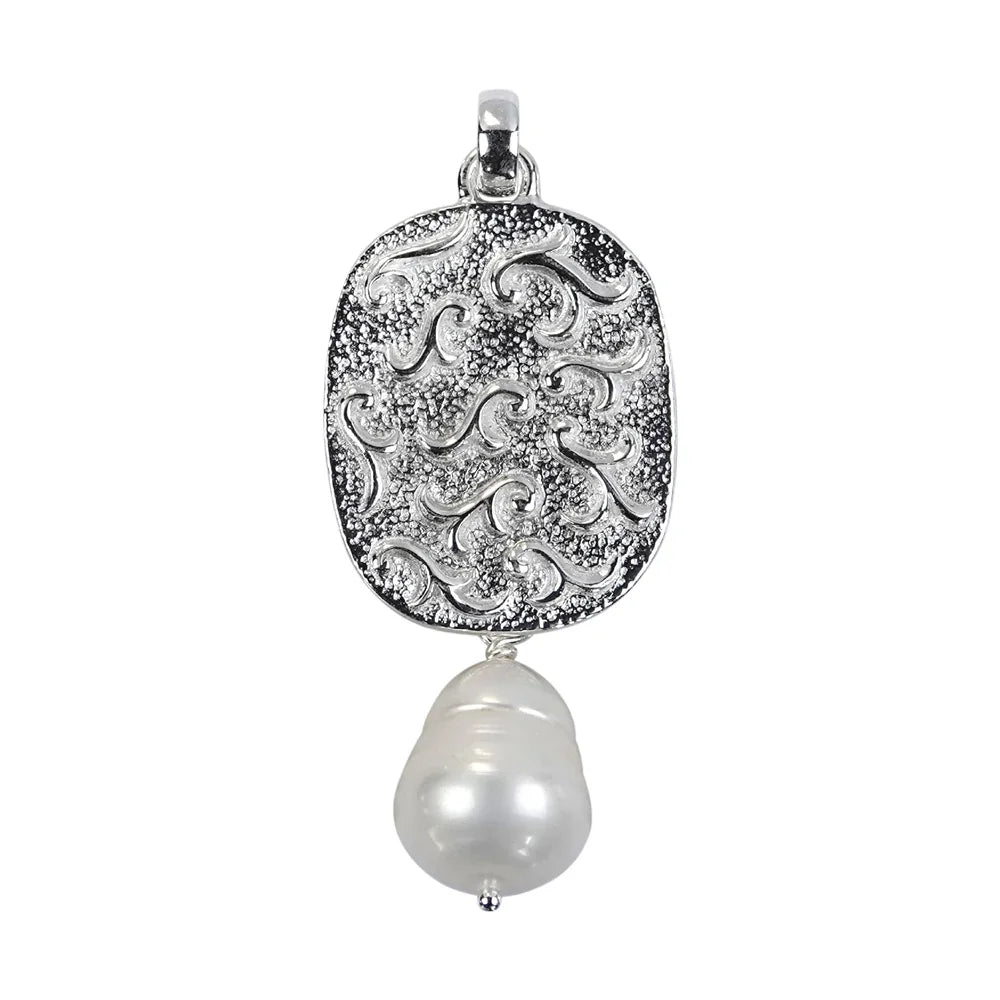 Anhänger Rankenzierde Perle weiß, 5,6cm - MeinSchmuckShop
