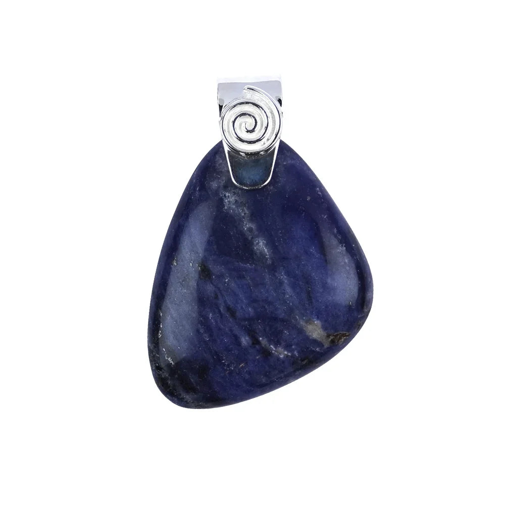 Anhänger Sodalith mit Spirale, 5,0cm - MeinSchmuckShop