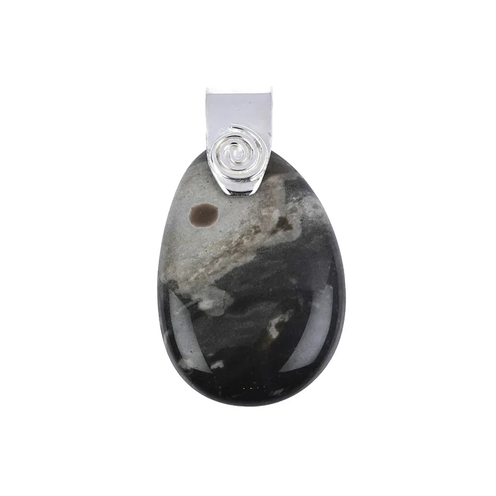 Anhänger Flint mit Spirale, 5,0cm - MeinSchmuckShop