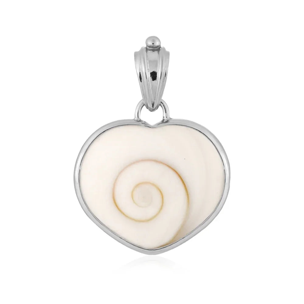 Anhänger Shivas Auge (22 x 20mm), Herz, 3,3cm, rhodiniert - MeinSchmuckShop
