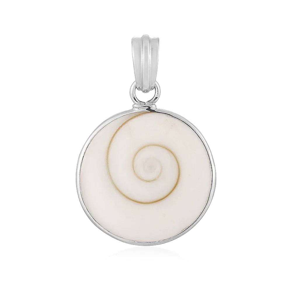 Anhänger Shivas Auge (22mm), rund, 3,6cm, rhodiniert - MeinSchmuckShop