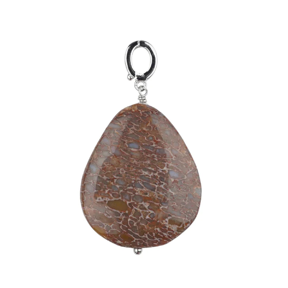Anhänger Dino-Knochen, 4,5 - 5,0cm, rhodiniert, Vario-Clip - MeinSchmuckShop