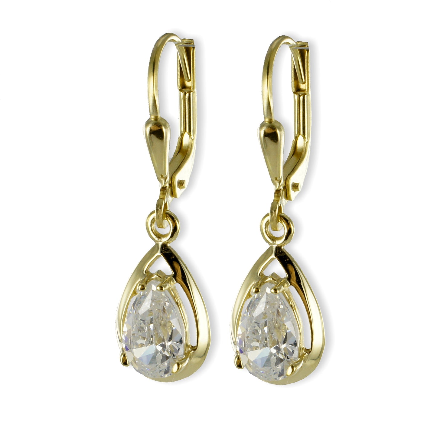 Ohrhänger mit Zirkonia - Gold 333/000 - MeinSchmuckShop