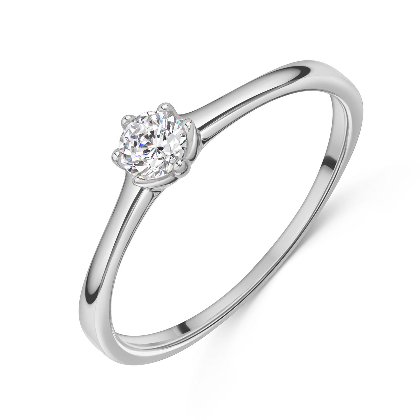 Ring mit Zirkonia - Weißgold 333/000 - MeinSchmuckShop