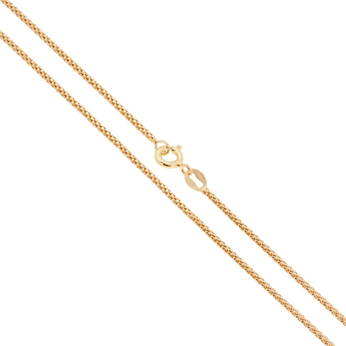 Koreanische Kette Bombata Diamantata 160 Querschnitt 1,6 mm Länge 100 cm in Silber 925 galvanisch Gold - MeinSchmuckShop