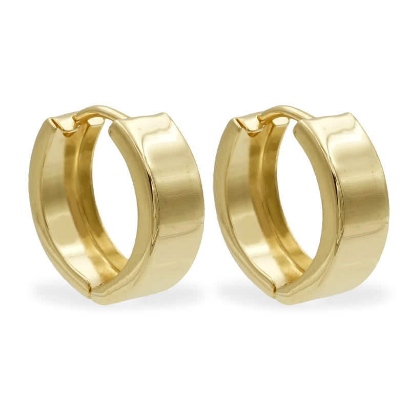 Klappcreolen 13/5mm glanz Gold 333/000 - MeinSchmuckShop