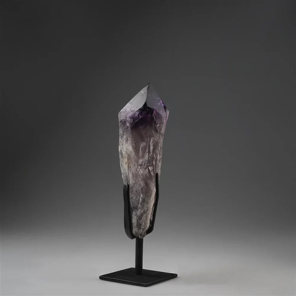 Amethyst-Spitze auf Ständer, 25cm, Unikat 260 - MeinSchmuckShop