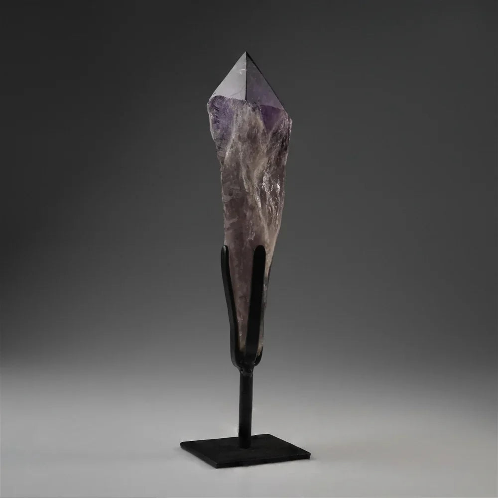 Amethyst-Spitze auf Ständer, 29cm, Unikat 262 - MeinSchmuckShop