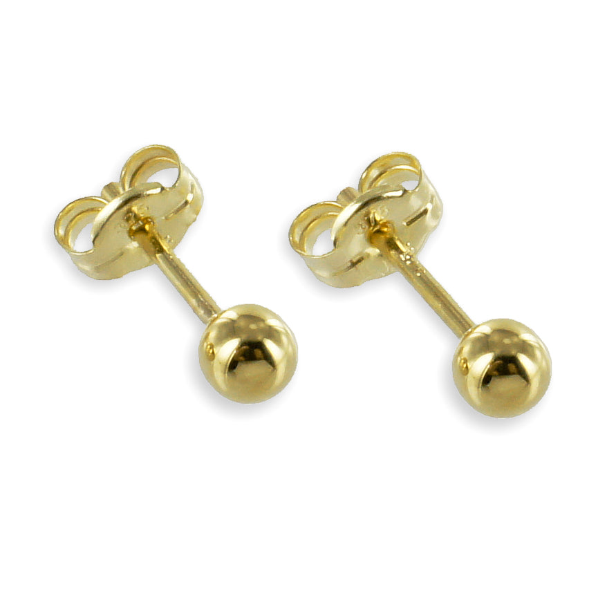 Ohrstecker Kugel 3mm Gold 333/000 - MeinSchmuckShop
