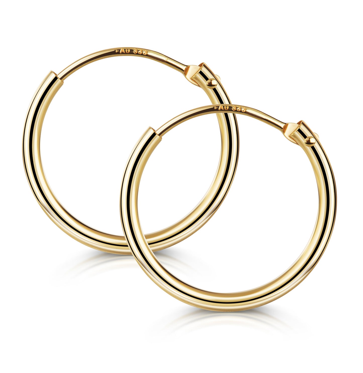 Creolen 15 mm - Gold 333/000 - MeinSchmuckShop
