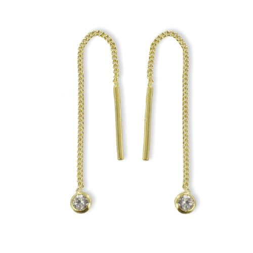 Durchzieher mit Zirkonia Gold 333/000 - MeinSchmuckShop