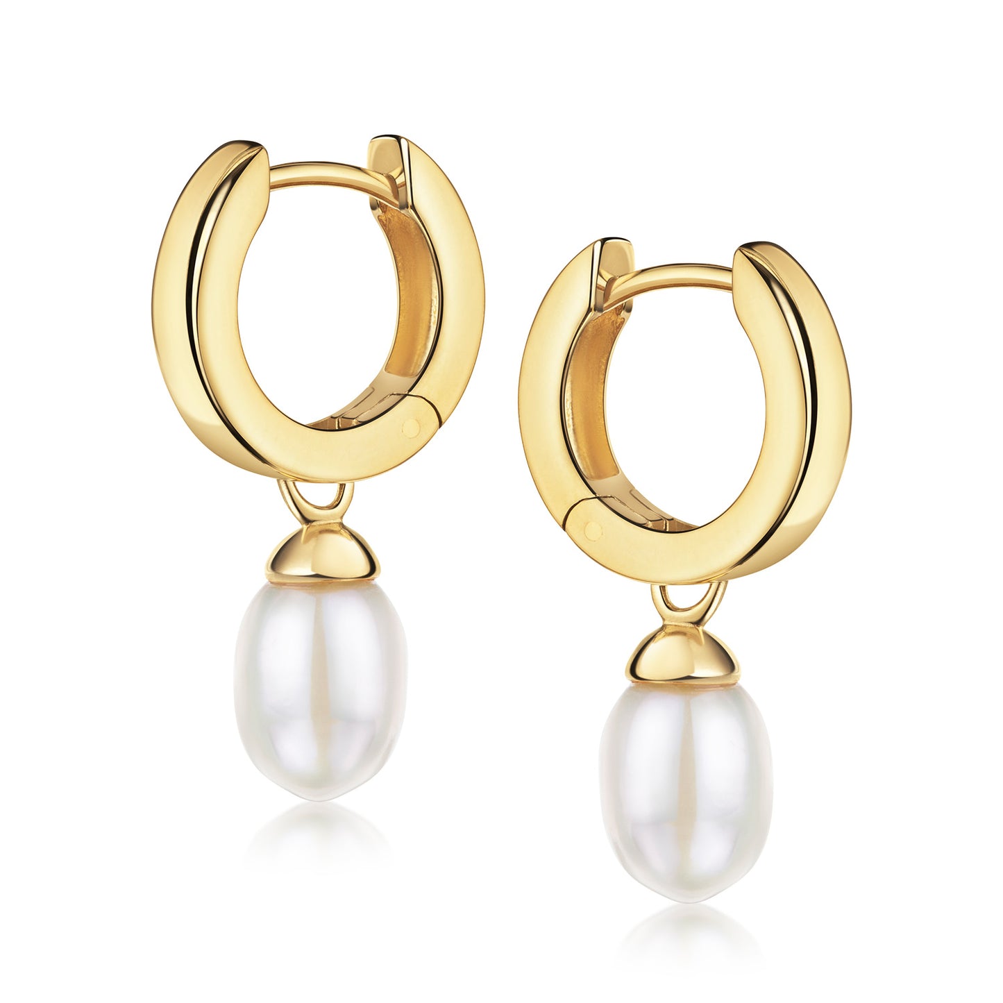 Klappcreolen 13mm mit SWZP - Gold 333/000 - MeinSchmuckShop