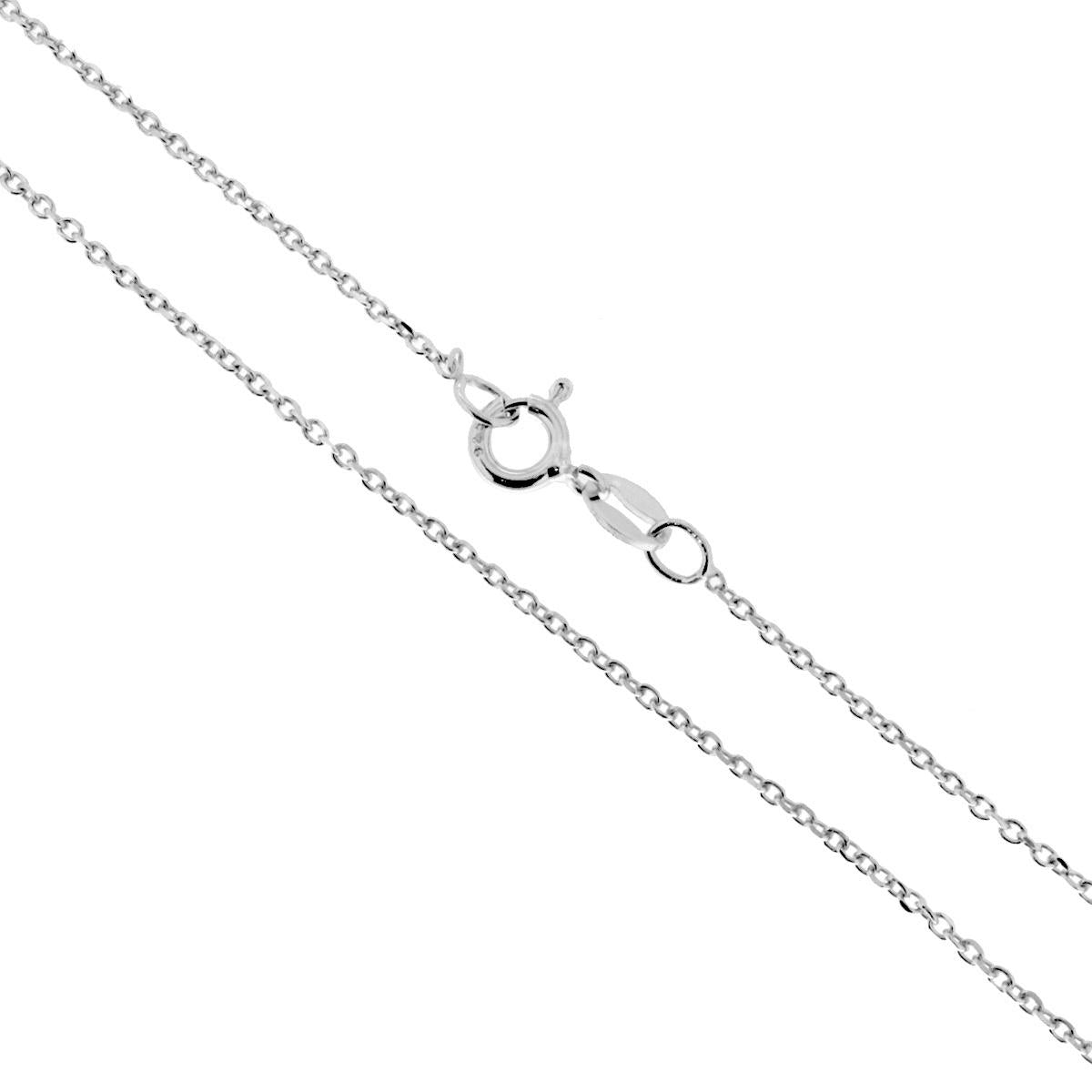 Kette Forzatina 035 Querschnitt 1,4 mm Länge 50 cm aus Silber 925 rhodiniert - MeinSchmuckShop