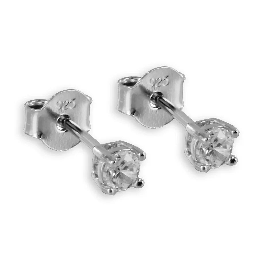 Ohrstecker Zirkonia 3mm - Silber 925/000 - MeinSchmuckShop