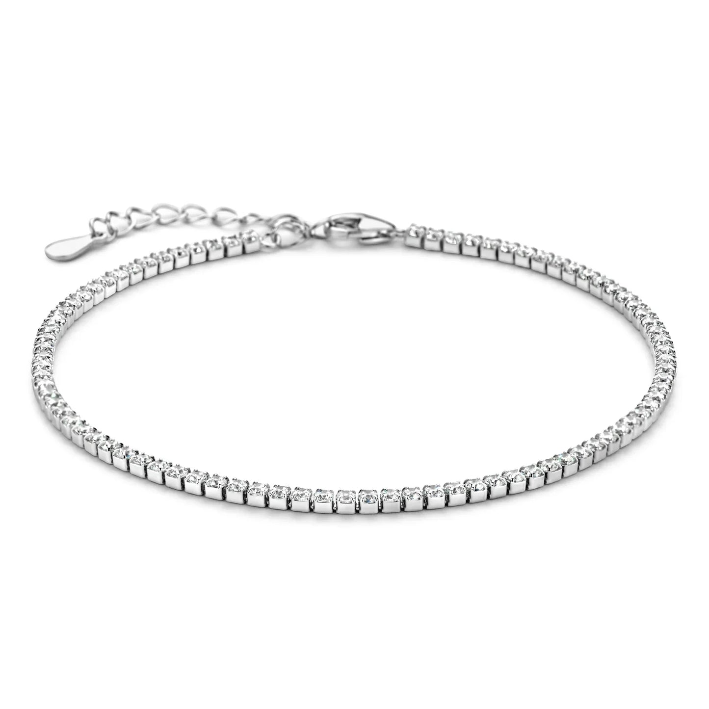 Tennisarmband mit Zirkonia weiß 1.5mm Silber 925/000 rhodiniert - MeinSchmuckShop