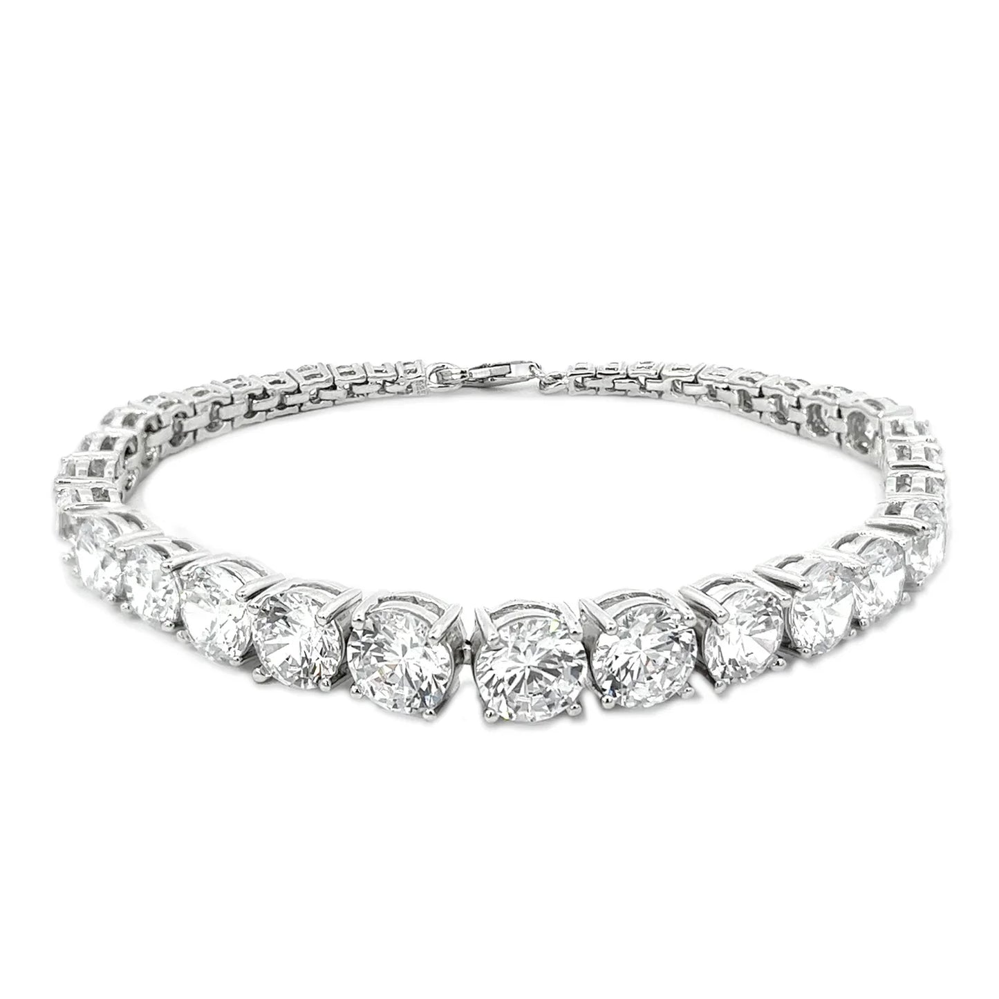 Tennisarmband mit Zirkonia weiß 2-7mm Silber 925/000 rhodiniert - MeinSchmuckShop