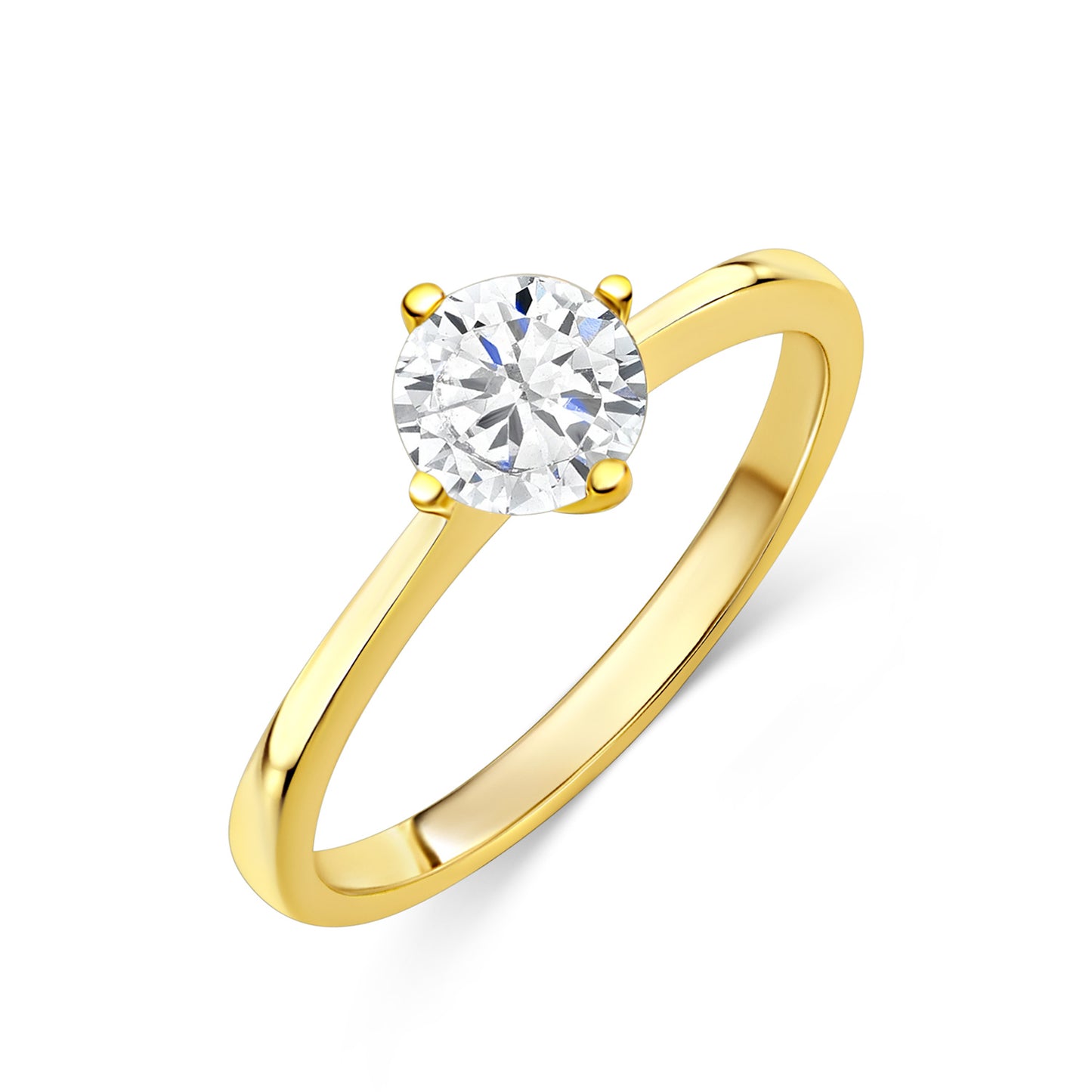 Damenring mit Zirkonia Ø 6mm Gold 333/000 - MeinSchmuckShop