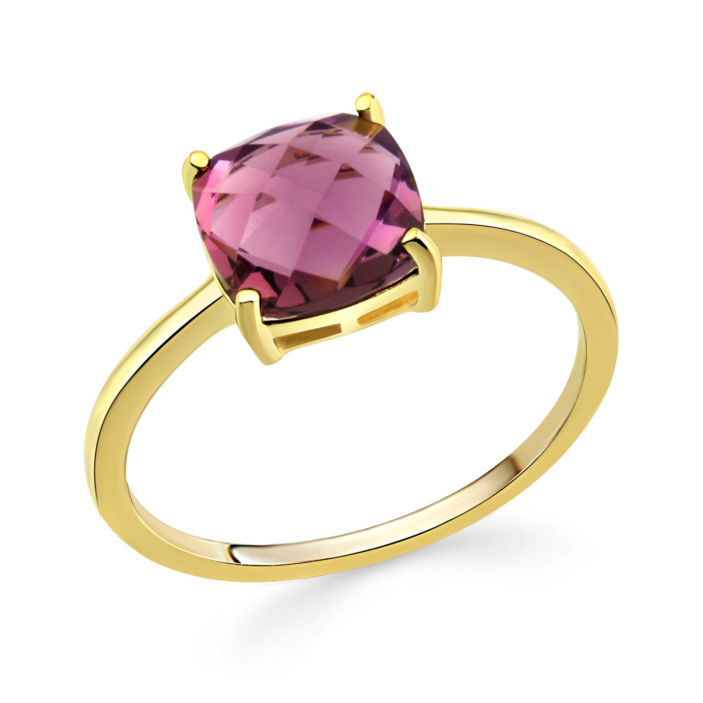 Damenring mit Amethyst 8x8mm Gold 333/000 - MeinSchmuckShop