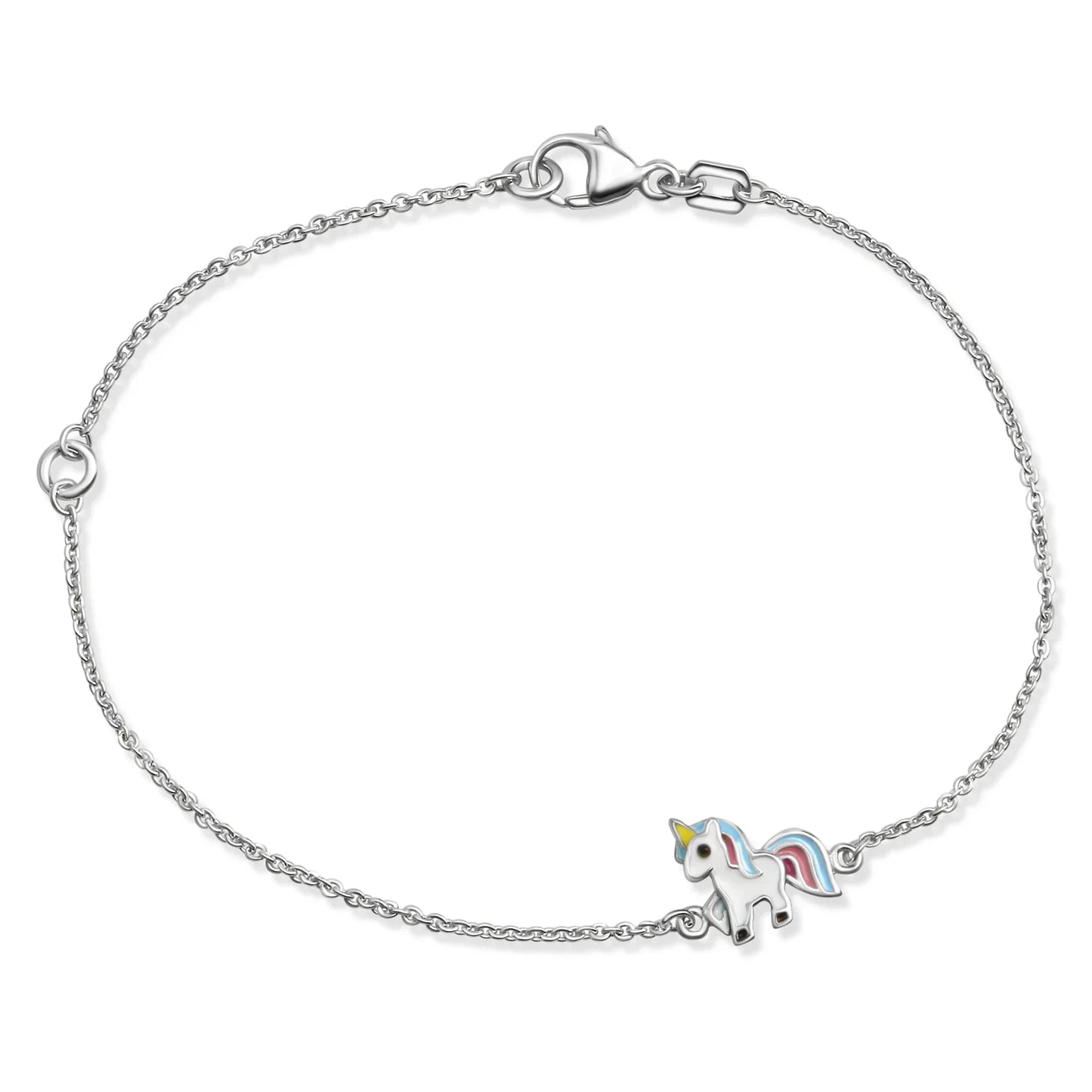 Armband Einhorn Lack Silber 925/000 rhodiniert - MeinSchmuckShop