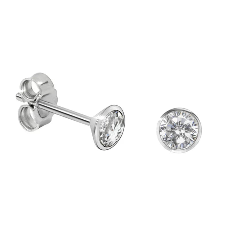 Ohrstecker Zirkonia 3,5mm Echt Silber 925/000 - MeinSchmuckShop