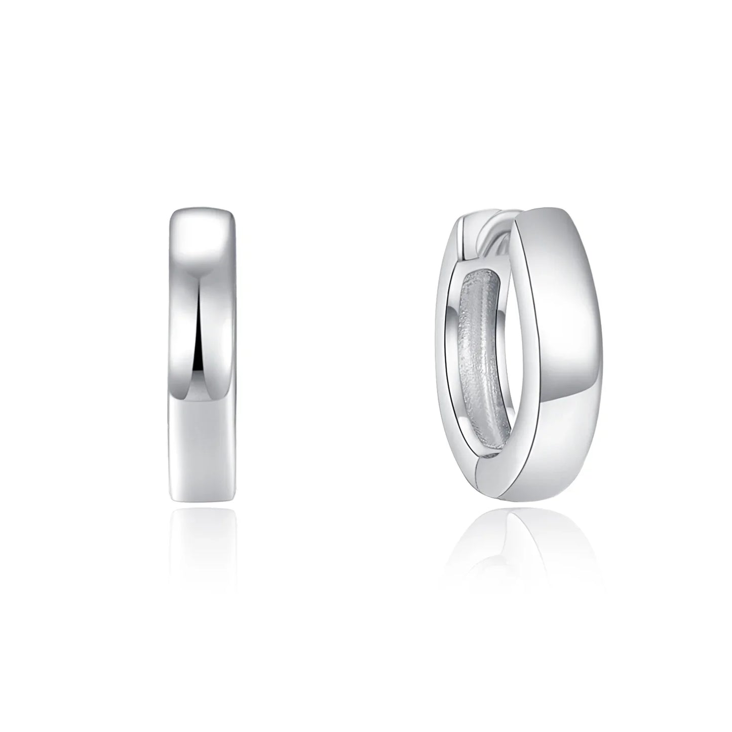 Klappcreolen 12/2.7mm glanz Silber 925/000 - MeinSchmuckShop