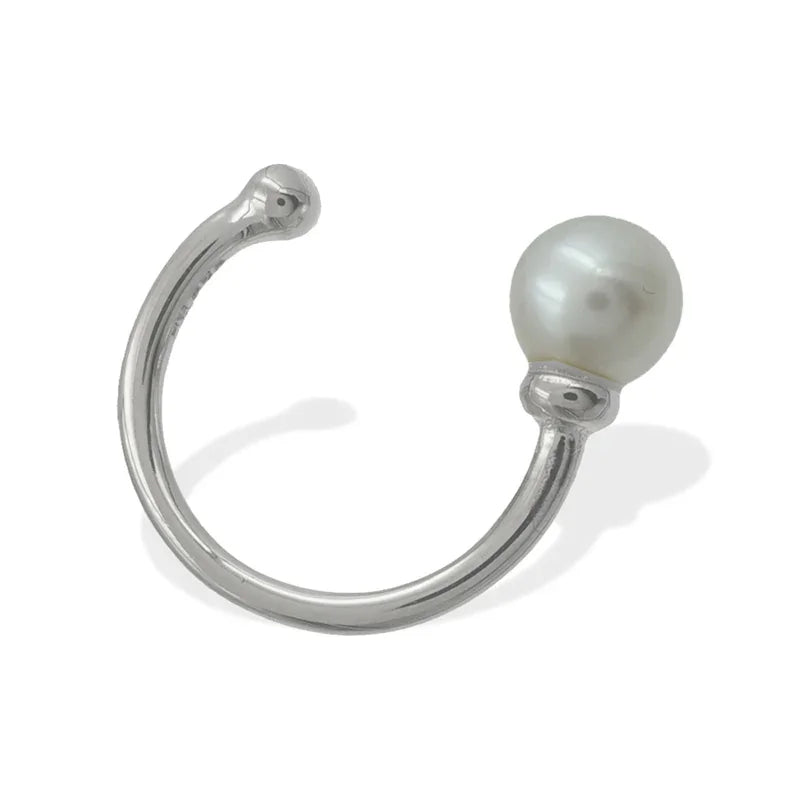 Ear Cuff SW-Zuchtperle 4.5mm Silber 925/000 - MeinSchmuckShop