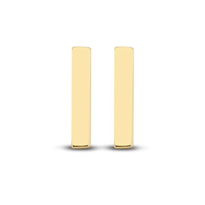 Ohrstecker Bar 8x1,4mm Gold 585/000 - MeinSchmuckShop