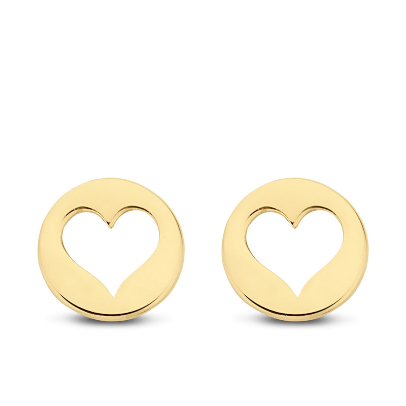 Ohrstecker Dot/Herz Gold 585/000 - MeinSchmuckShop