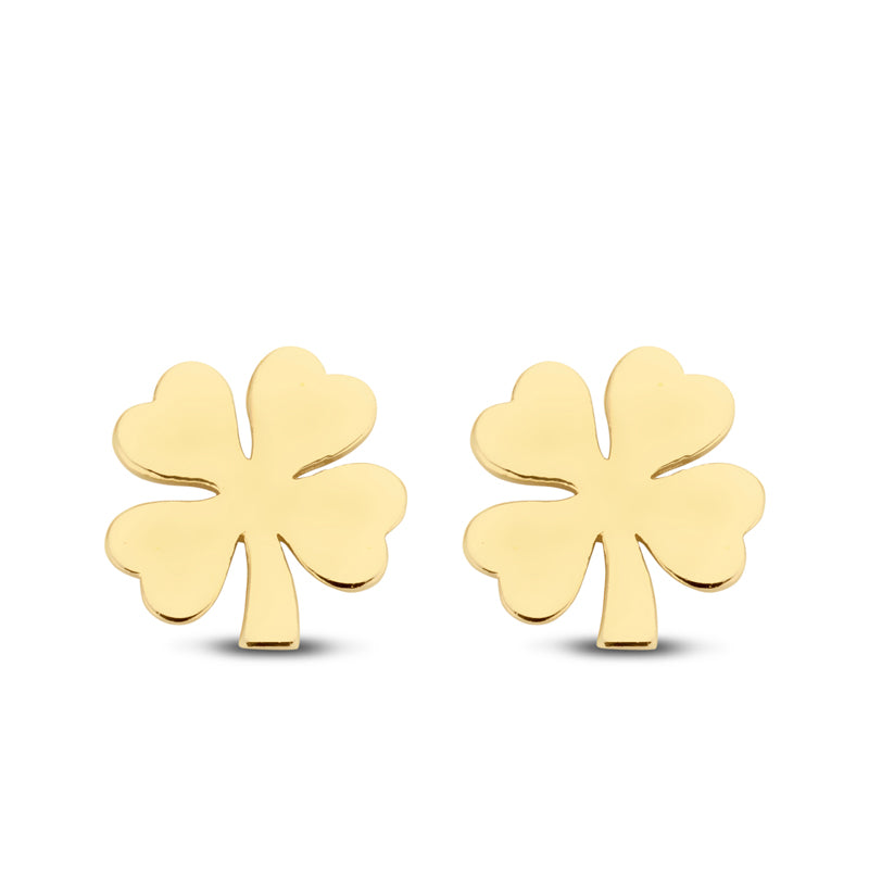 Ohrstecker Kleeblatt Gold 585/000 - MeinSchmuckShop