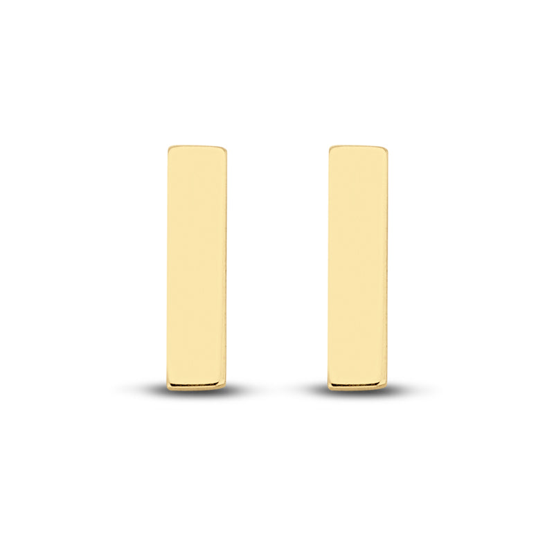 Ohrstecker Bar 6x1,4 mm Gold 585/000 - MeinSchmuckShop