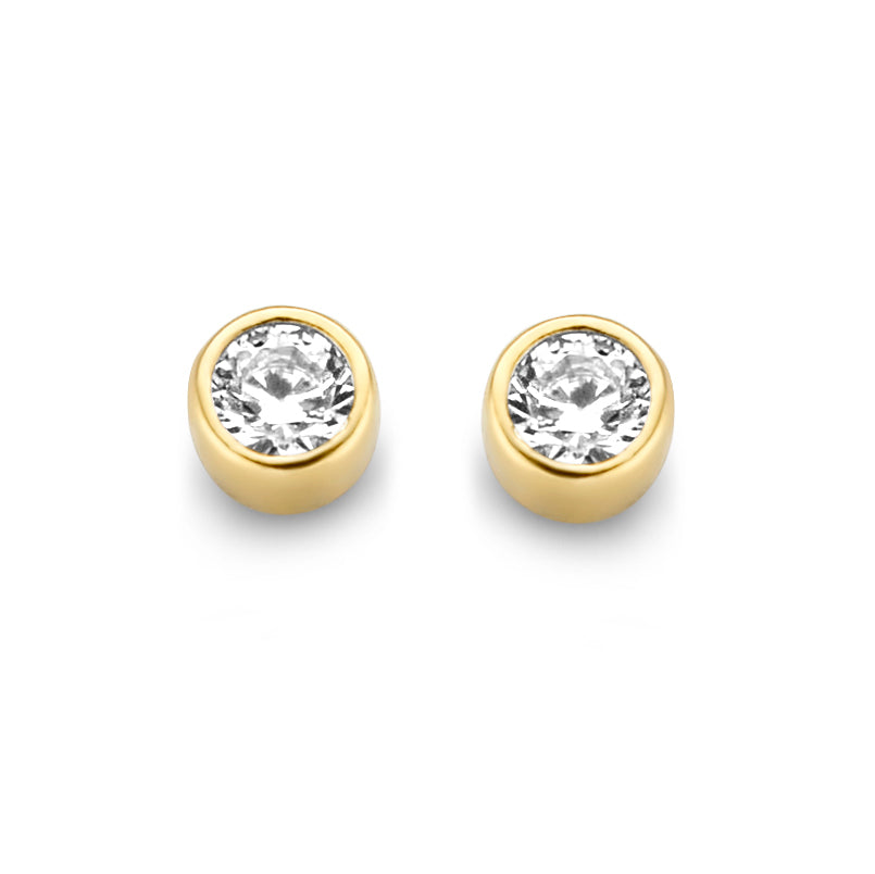 Ohrstecker Zirkonia 2mm Gold 585/000 - MeinSchmuckShop