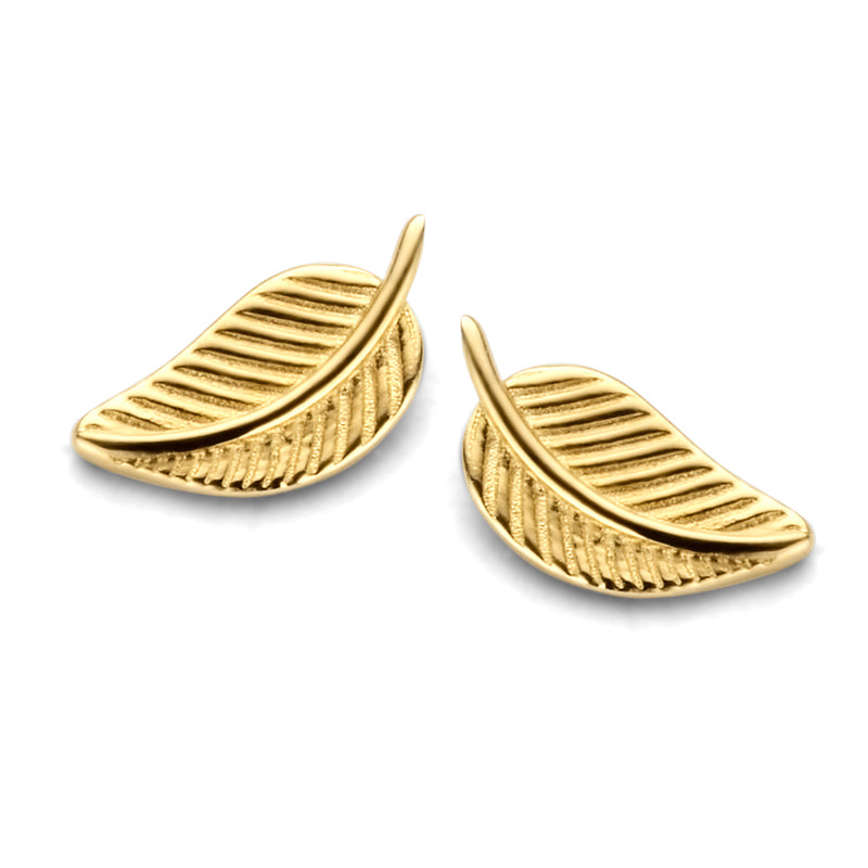Ohrstecker Blatt Gold 585/000 - MeinSchmuckShop