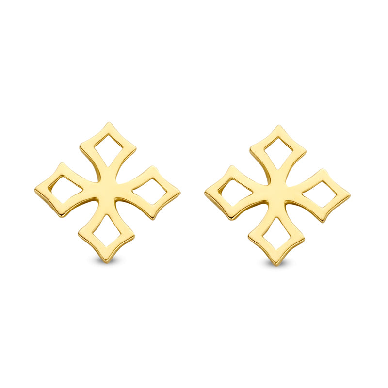 Ohrstecker Kreuz Gold 585/000 - MeinSchmuckShop